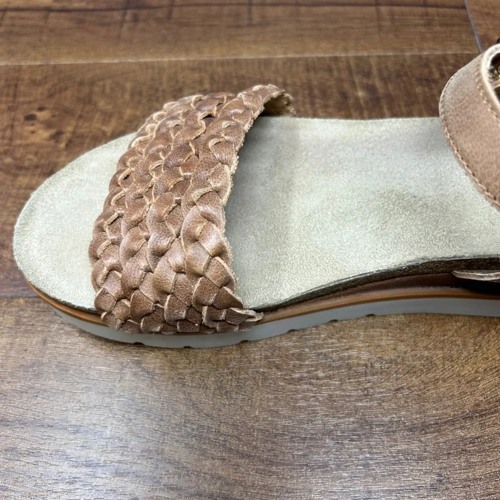 Womens Josef Seibel Clea 16 Camel Woven Platform Sandal size EU40